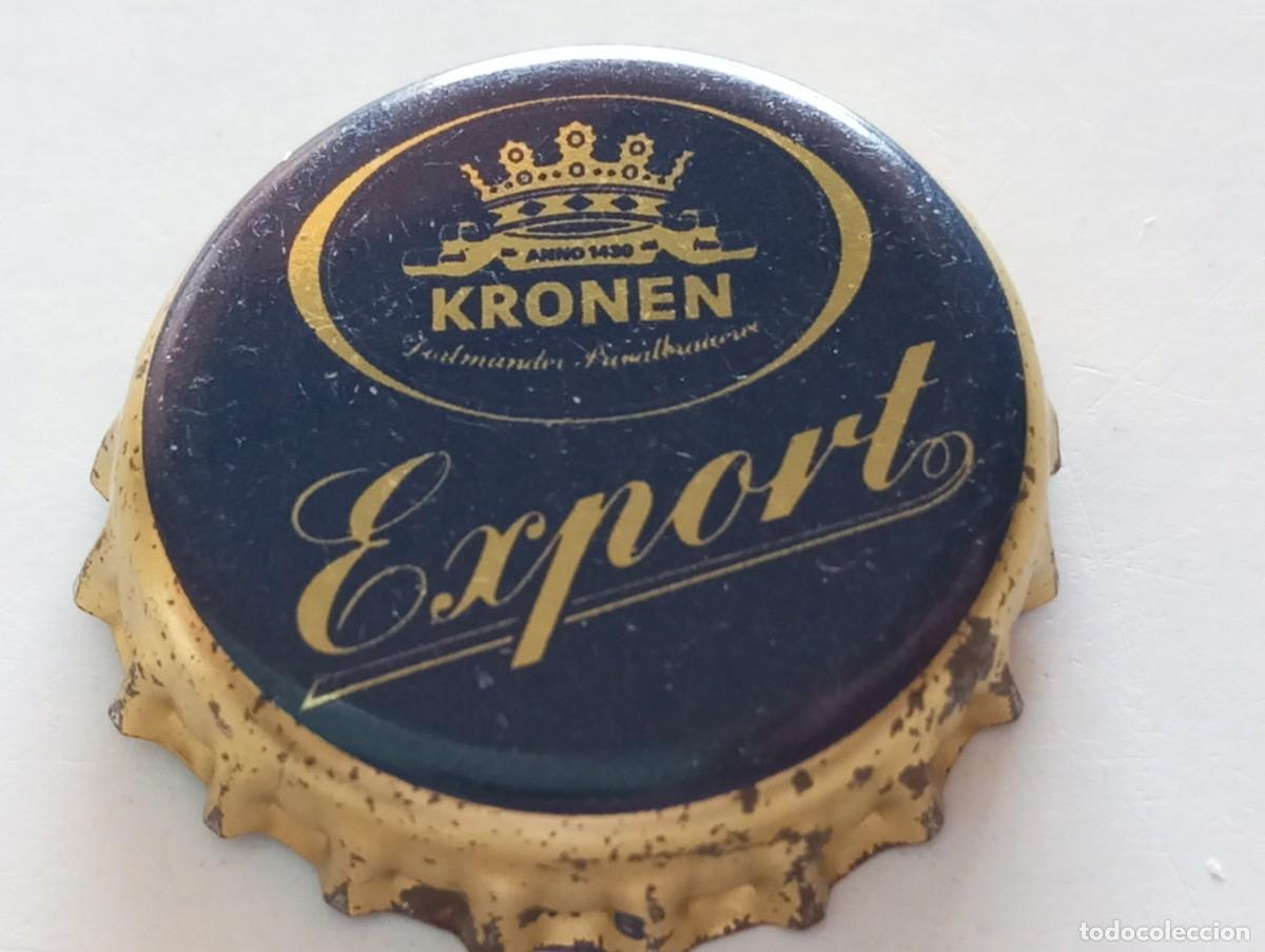 Coleccionismo de cervezas: Chapa tap&oacute;n corona de la cerveza alemana DORTMUNDER KRONEN EXPORT ANNO 1430