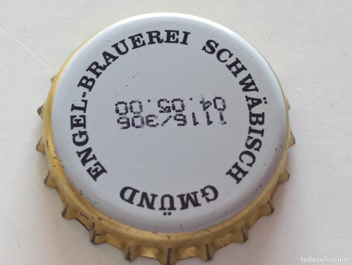 Coleccionismo de cervezas: Chapa tap&oacute;n corona de la cerveza alemana ENGEL-BRAUEREI SCHW&Auml;DISCH GM&Uuml;ND