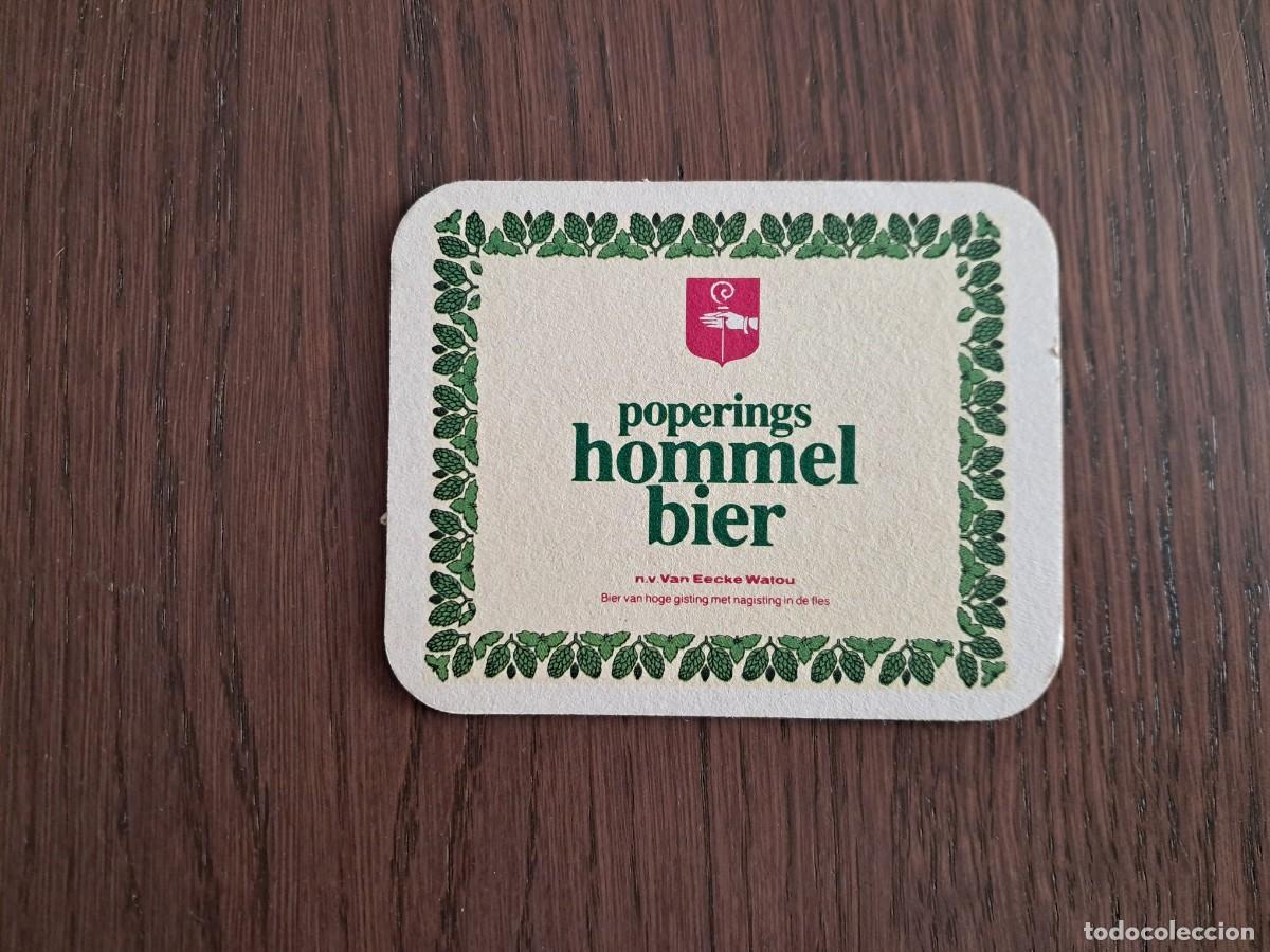 Coleccionismo de cervezas: posavasos de cerveza, poperings hommel bier.