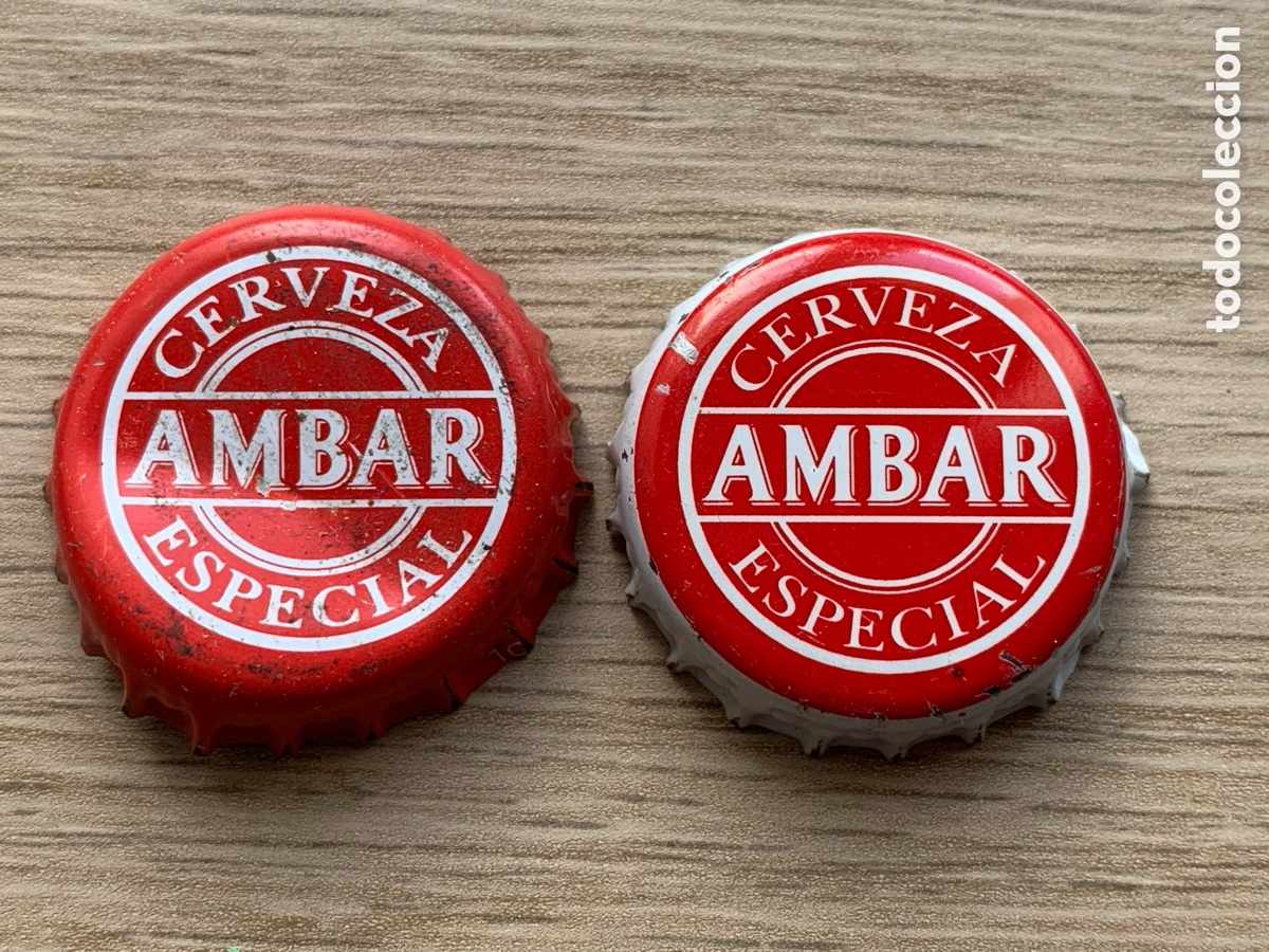 Coleccionismo de cervezas: &bull;Lote Coronas Chapas Cerveza &Aacute;mbar Zaragoza