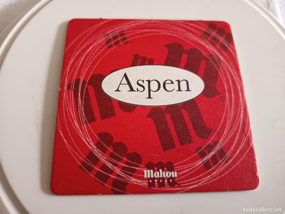 Coleccionismo de cervezas: POSAVASOS CERVEZA MAHOU ASPEN