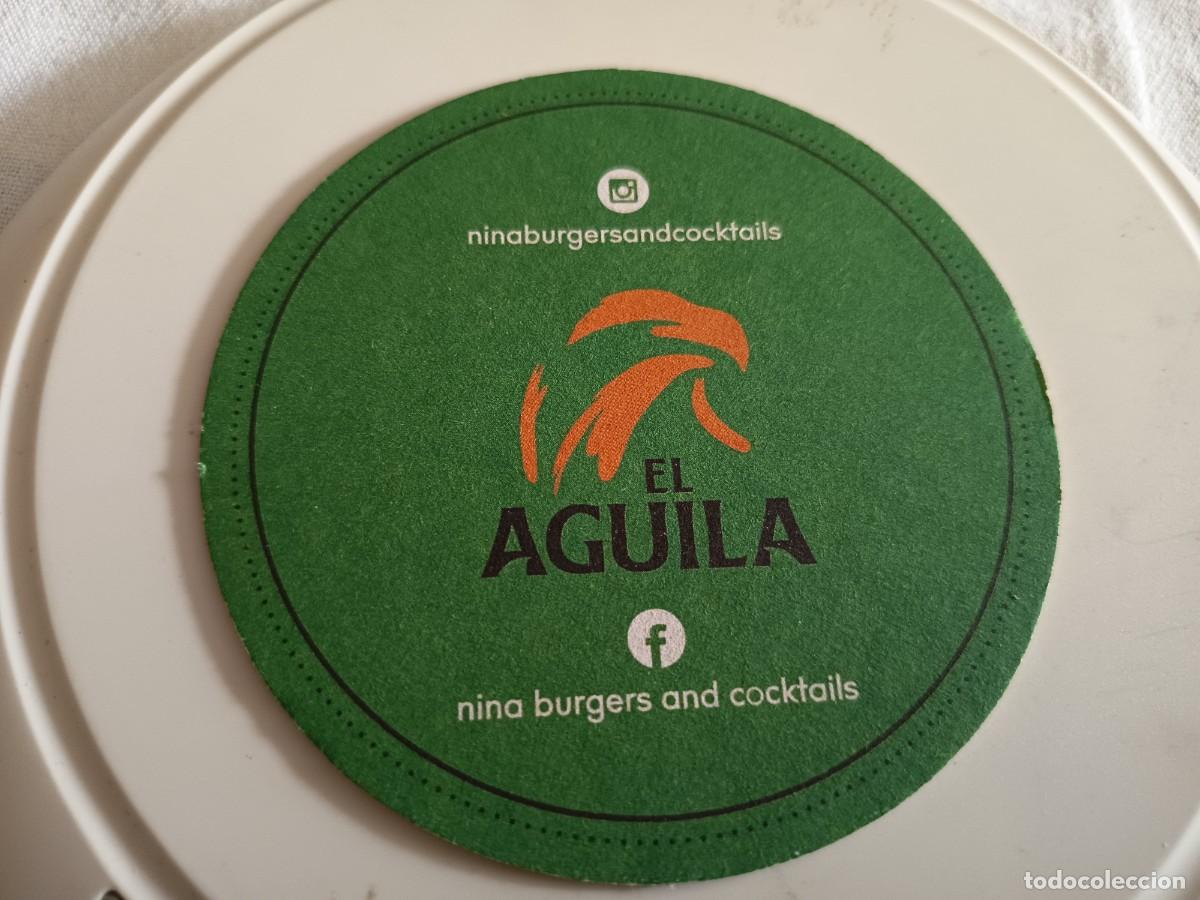 Coleccionismo de cervezas: POSAVASOS CERVEZA EL AGUILA - BURGER NINA BARCELONA
