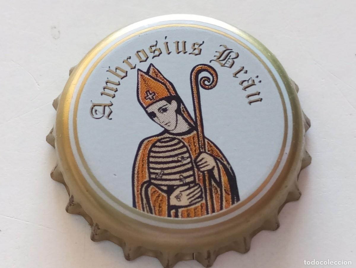 Coleccionismo de cervezas: Chapa tap&oacute;n corona de la cerveza alemana AMBROSIUS BR&Auml;U