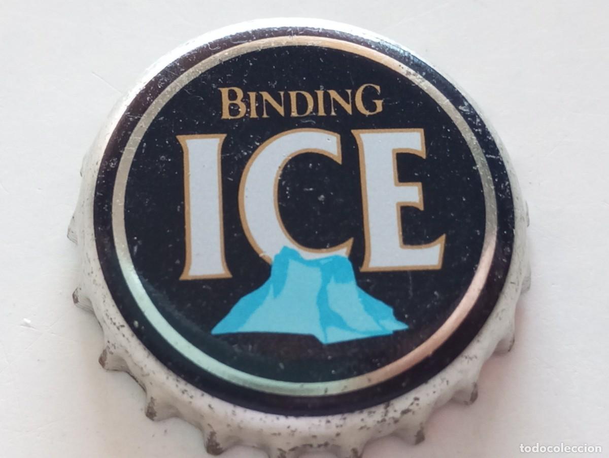 Coleccionismo de cervezas: Chapa tap&oacute;n corona de la cerveza alemana BINDING ICE