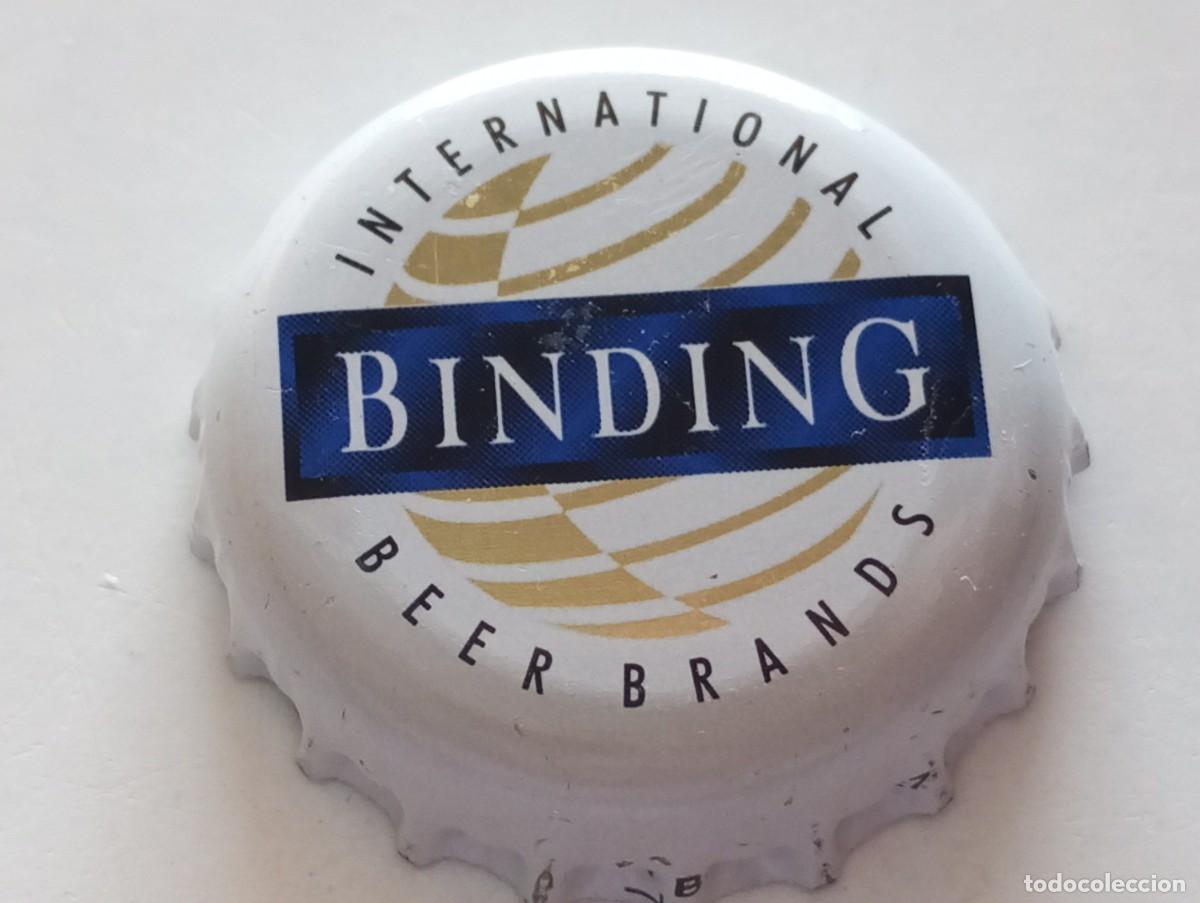 Coleccionismo de cervezas: Chapa tap&oacute;n corona de la cerveza alemana BINDING INTERNATIONAL BEER BRANDS