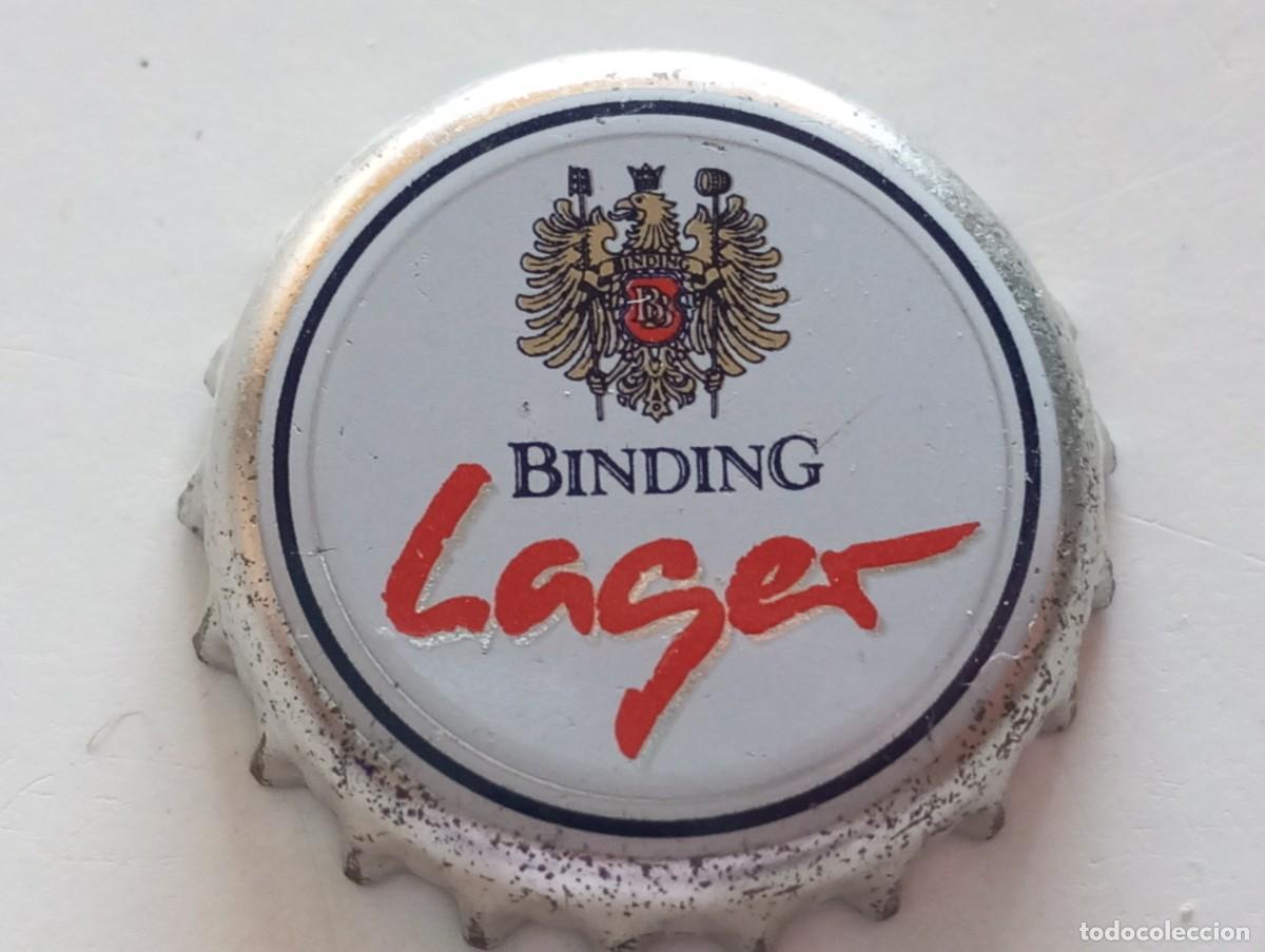 Coleccionismo de cervezas: Chapa tap&oacute;n corona de la cerveza alemana BINDING LAGER