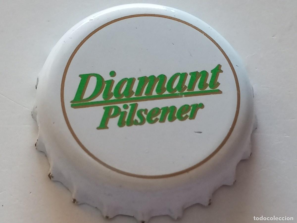 Coleccionismo de cervezas: Chapa tap&oacute;n corona de la cerveza alemana DIAMANT PILSENER