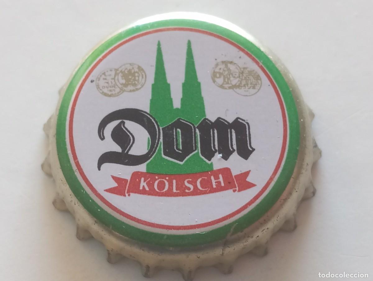 Coleccionismo de cervezas: Chapa tap&oacute;n corona de la cerveza alemana DOM K&Ouml;LSCH (borde verde)