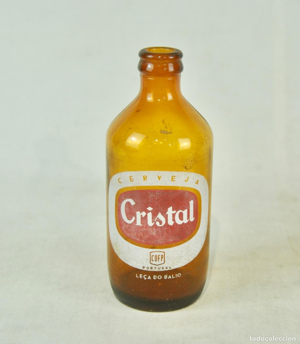 Collectable Beer: Botella portuguesa cerveza cristal