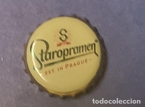 Collectionnisme de bi&egrave;res: CHAPA TAPON CORONA CERVEZA - STAROPRAMEN EST. IN PRAGUE (REP&Uacute;BLICA CHECA)