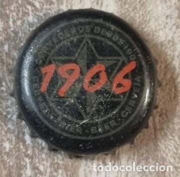 Coleccionismo de cervezas: CHAPA TAPON CORONA CERVEZA - ESTRELLA GALICIA 1906