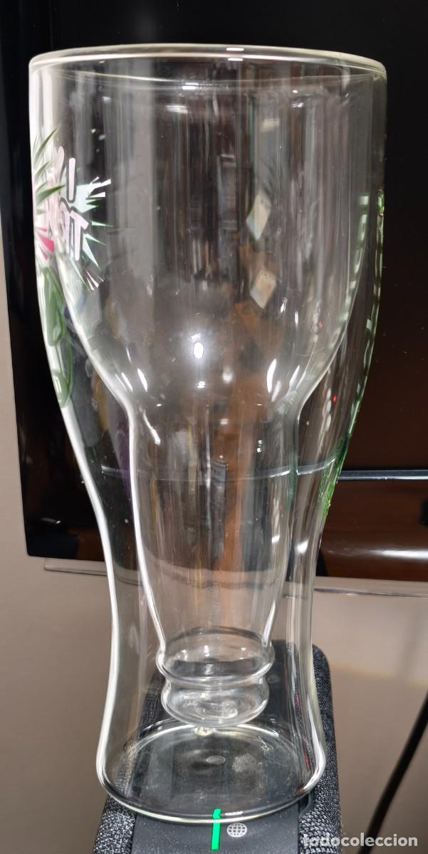 Coleccionismo de cervezas: Copa de cerveza Tropical en forma de botella invertida - Foto 4