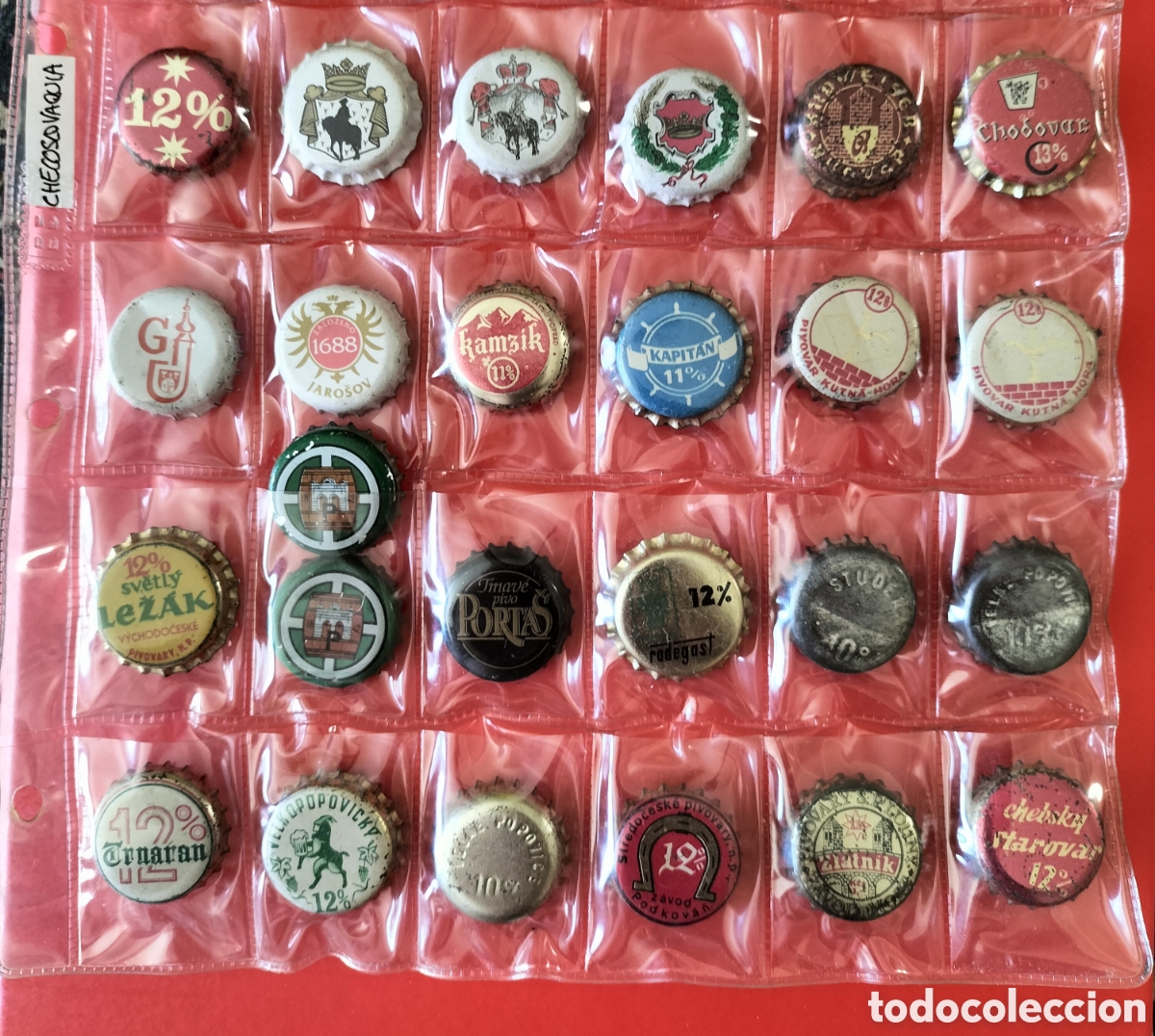 Coleccionismo de cervezas: LOTE CHAPAS TAPON CORONA CERVEZA ANTIGUA CHECOSLOVAQUIA