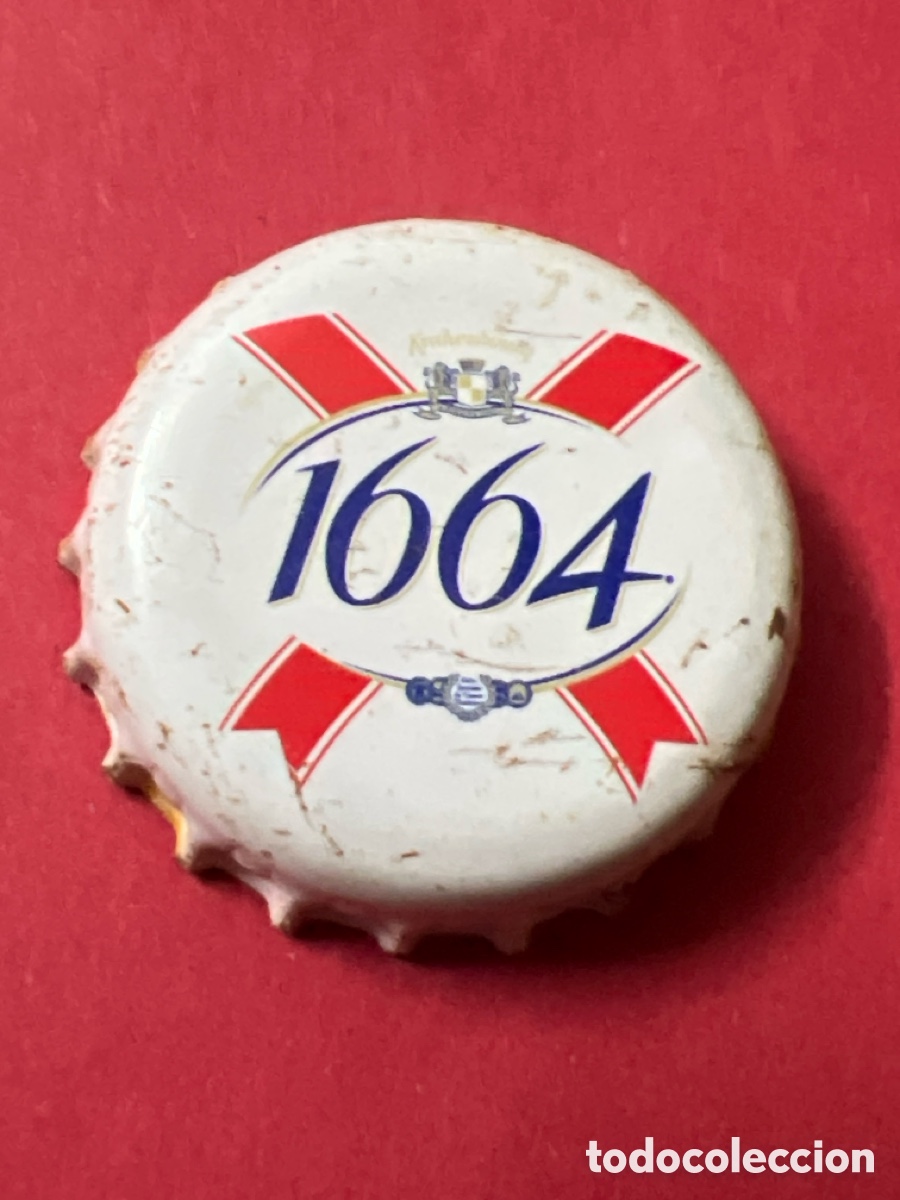 Coleccionismo de cervezas: T4/X47/Q6. Tap&oacute;n Corona - Chapa - Francia - KRONENBOURG 1664