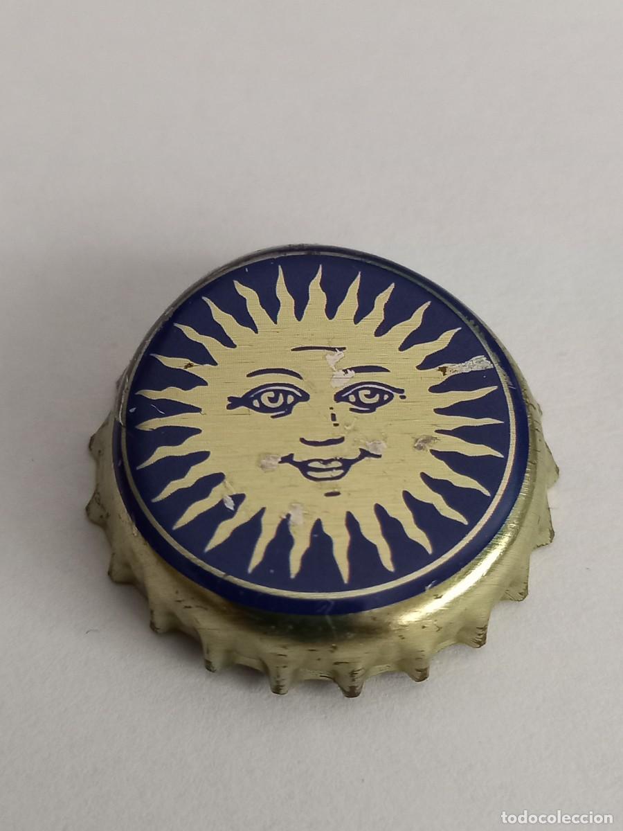 Coleccionismo de cervezas: CHAPA CON IMAGEN DE SOL - Foto 1