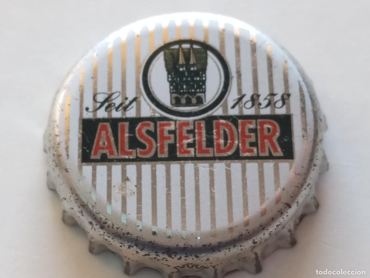 Coleccionismo de cervezas: Chapa tap&oacute;n corona de la cerveza alemana ALSFELDER SEIT 1858
