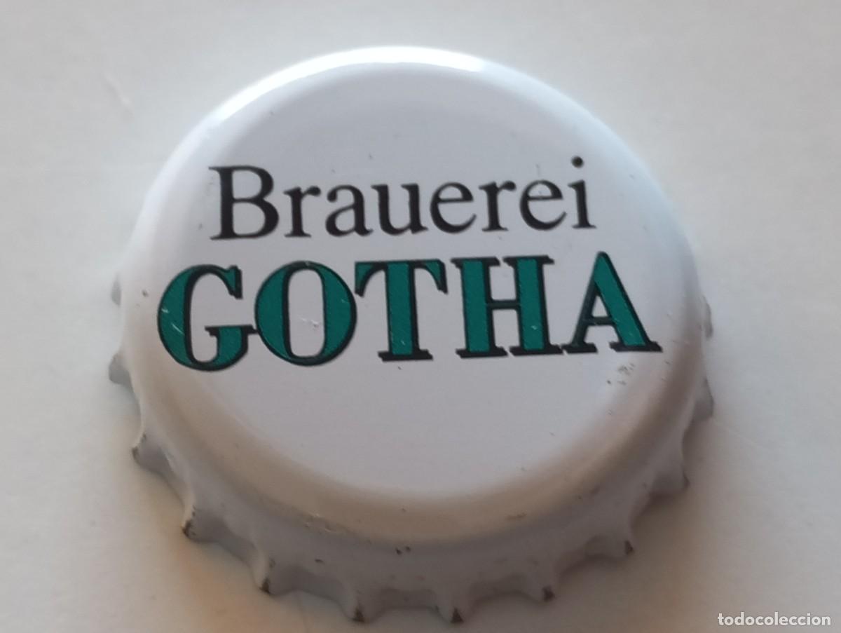Coleccionismo de cervezas: Chapa tap&oacute;n corona de la cerveza alemana BRAUEREI GOTHA