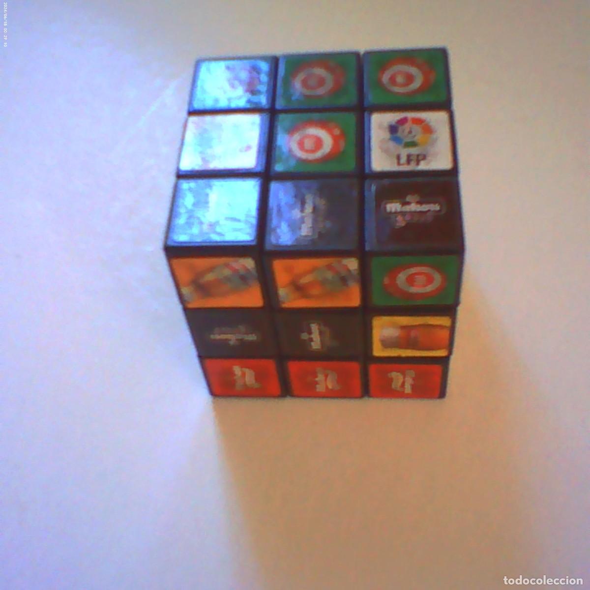 Coleccionismo de cervezas: cubo rubick cerveza mahou, liga f&uacute;tbol profesional 5,5cm 58 gr. nunca en tc (buen estado)