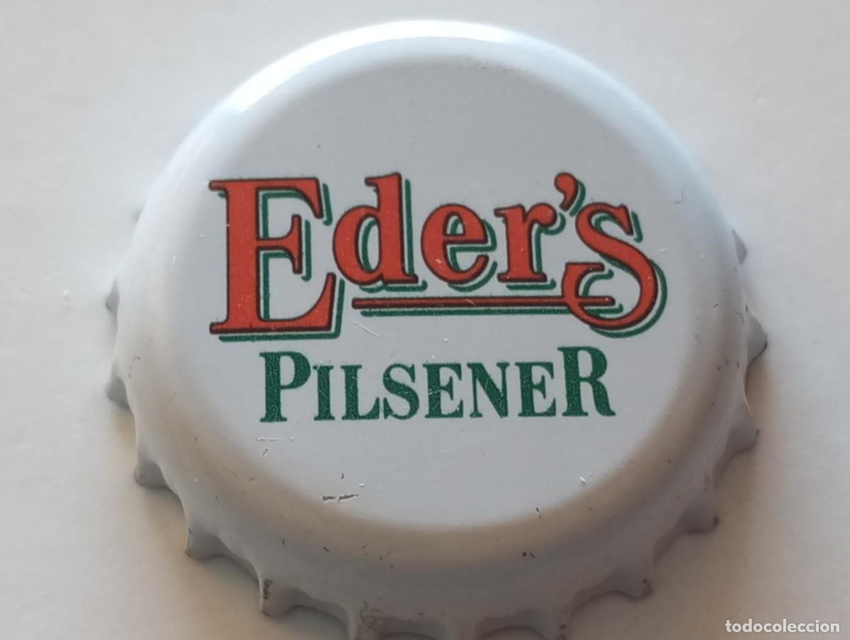 Coleccionismo de cervezas: Chapa tap&oacute;n corona de la cerveza alemana EDER'S PILSENER