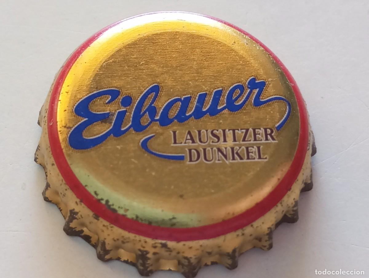 Coleccionismo de cervezas: Chapa tap&oacute;n corona de la cerveza alemana EIBAUER LAUSITZER DUNKEL