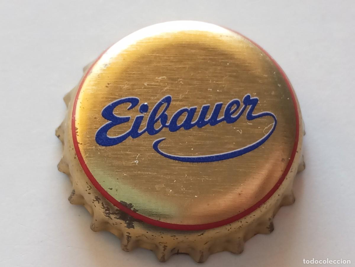 Coleccionismo de cervezas: Chapa tap&oacute;n corona de la cerveza alemana EIBAUER