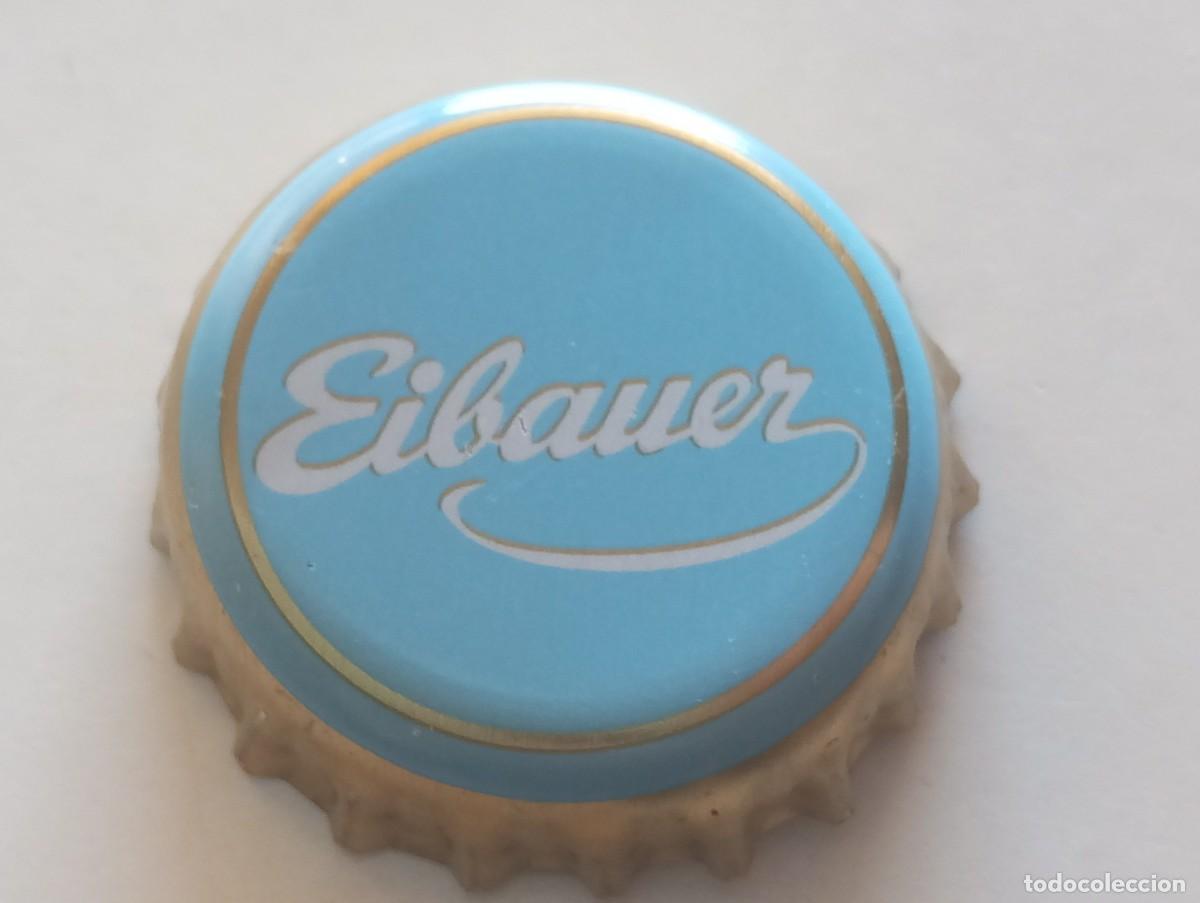 Coleccionismo de cervezas: Chapa tap&oacute;n corona de la cerveza alemana EIBAUER