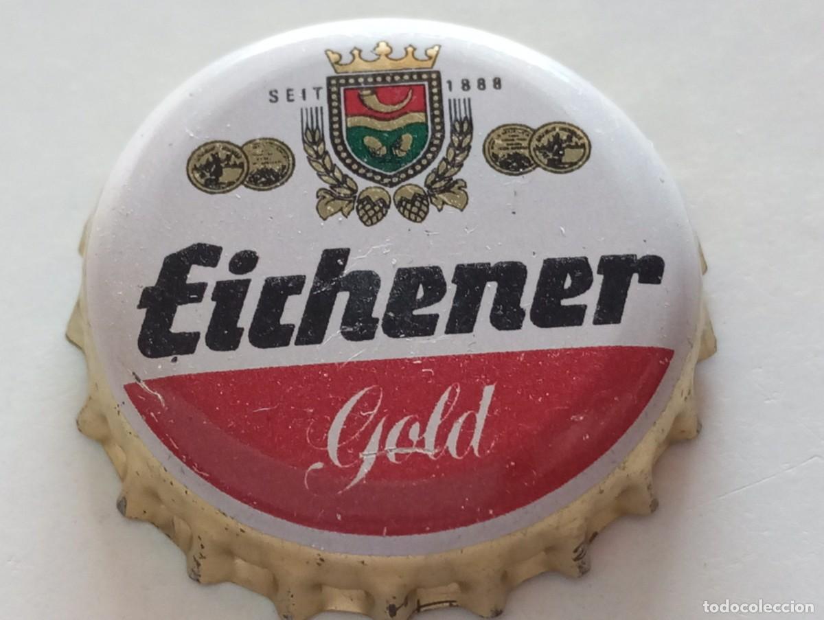 Coleccionismo de cervezas: Chapa tap&oacute;n corona de la cerveza alemana EICHENER GOLD SEIT 1888