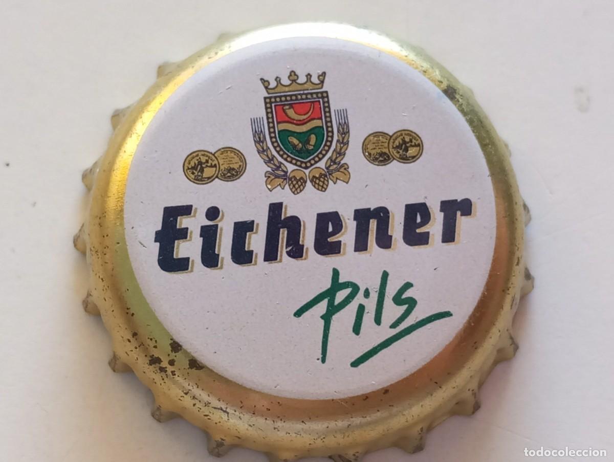 Coleccionismo de cervezas: Chapa tap&oacute;n corona de la cerveza alemana EICHENER PILS