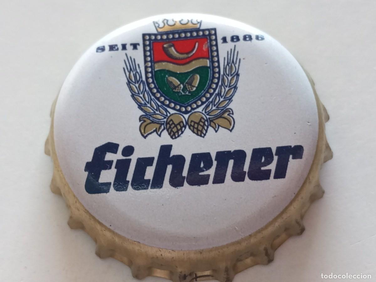 Coleccionismo de cervezas: Chapa tap&oacute;n corona de la cerveza alemana EICHENER SEIT 1888