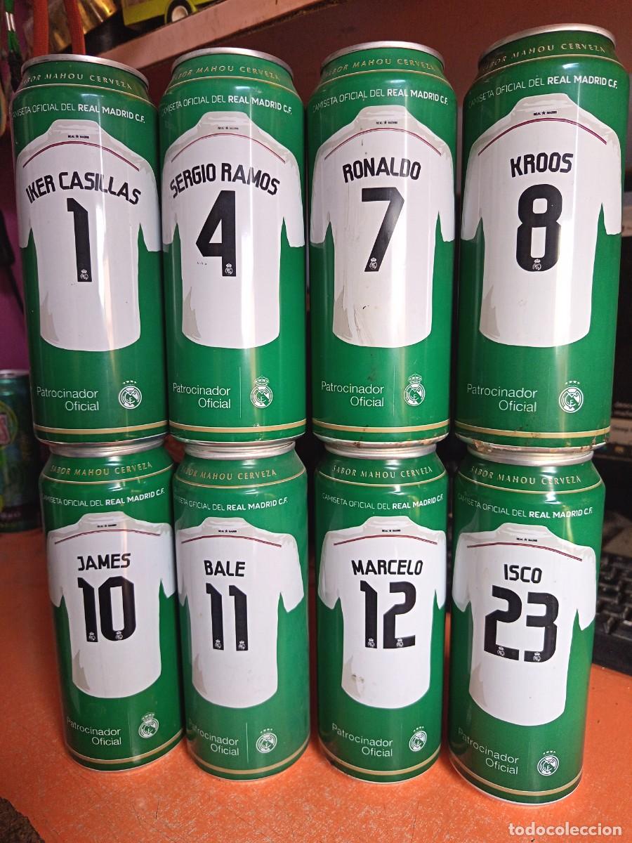 Coleccionismo de cervezas: Set de cerveza Mahou sponsor Real Madrid. Exportadas a Chile. Limitadas