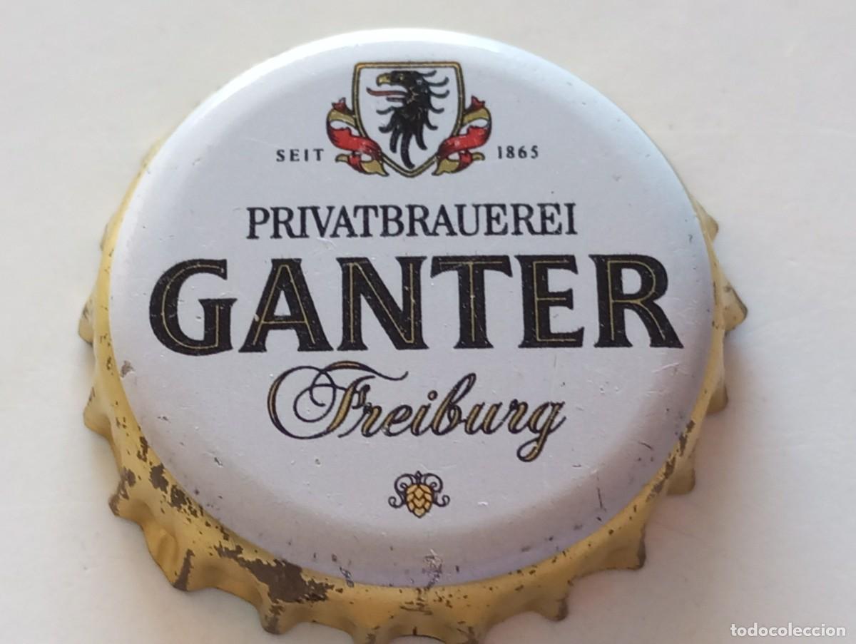Coleccionismo de cervezas: Chapa tap&oacute;n corona de la cerveza alemana GANTER PRIVATBRAUEREI SEIT 1865 - FREIBURG