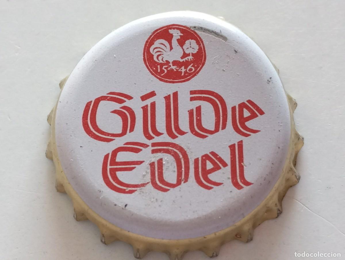 Coleccionismo de cervezas: Chapa tap&oacute;n corona de la cerveza alemana GILDE EDEL 1546