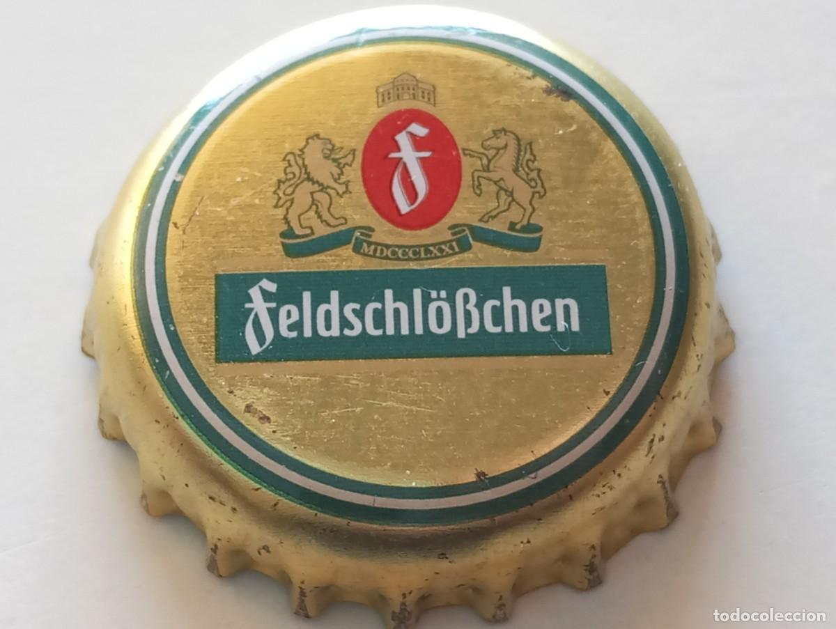 Coleccionismo de cervezas: Chapa tap&oacute;n corona de la cerveza alemana FELDSCHL&Ouml;SSCHEN