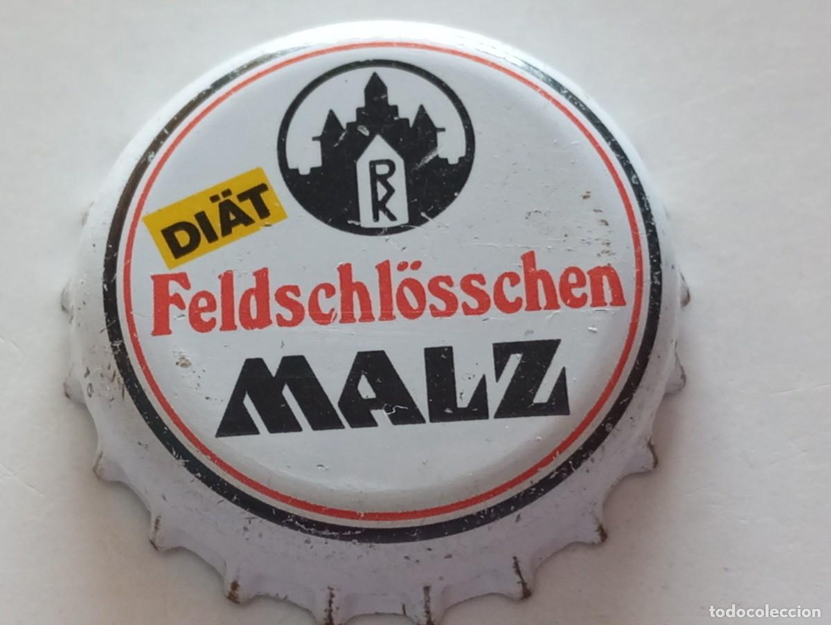 Coleccionismo de cervezas: Chapa tap&oacute;n corona de la cerveza alemana FELDSCHL&Ouml;SSCHEN DI&Auml;T MALZ
