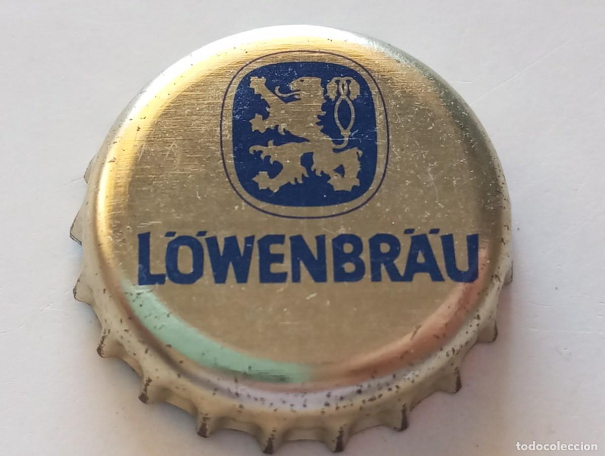 Coleccionismo de cervezas: Chapa tap&oacute;n corona de la cerveza alemana L&Ouml;WENBR&Auml;U