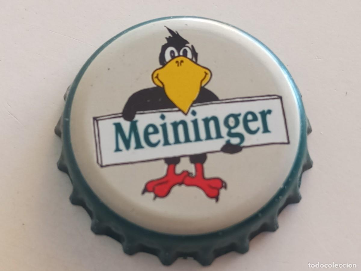 Coleccionismo de cervezas: Chapa tap&oacute;n corona de la cerveza alemana MEININGER