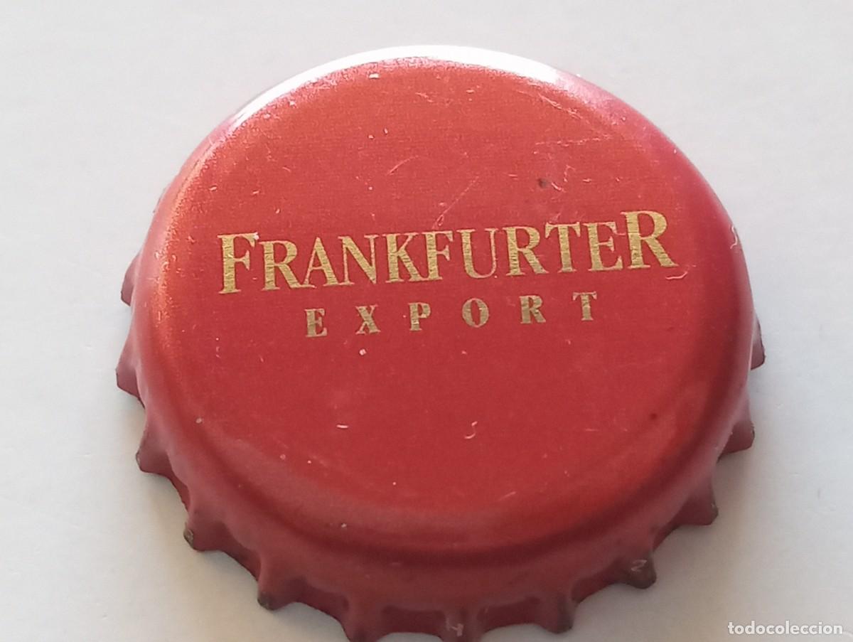 Coleccionismo de cervezas: Chapa tap&oacute;n corona de la cerveza alemana FRANKFURTER EXPORT