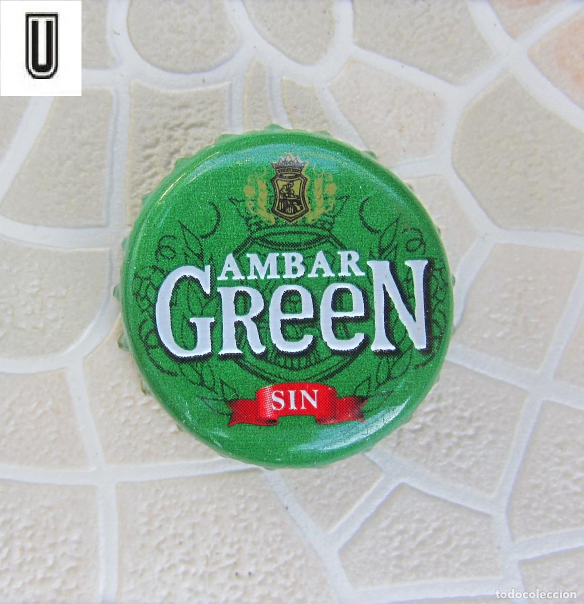 Coleccionismo de cervezas: CHAPAS TAPON CORONA CHAPA CERVEZA AMBAR GREEN