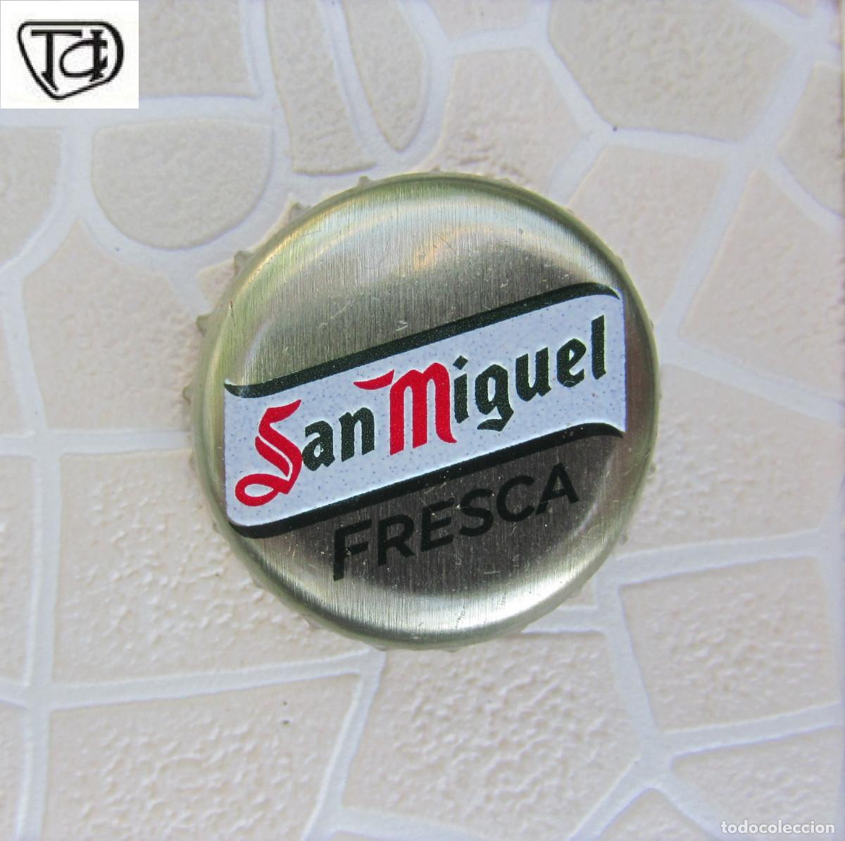 Coleccionismo de cervezas: CHAPAS TAPON CORONA CHAPA CERVEZA SAN MIGUEL FRESCA
