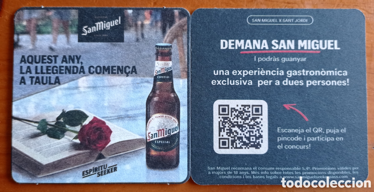 Coleccionismo de cervezas: POSAVASO CERVEZA SAN MIGUEL