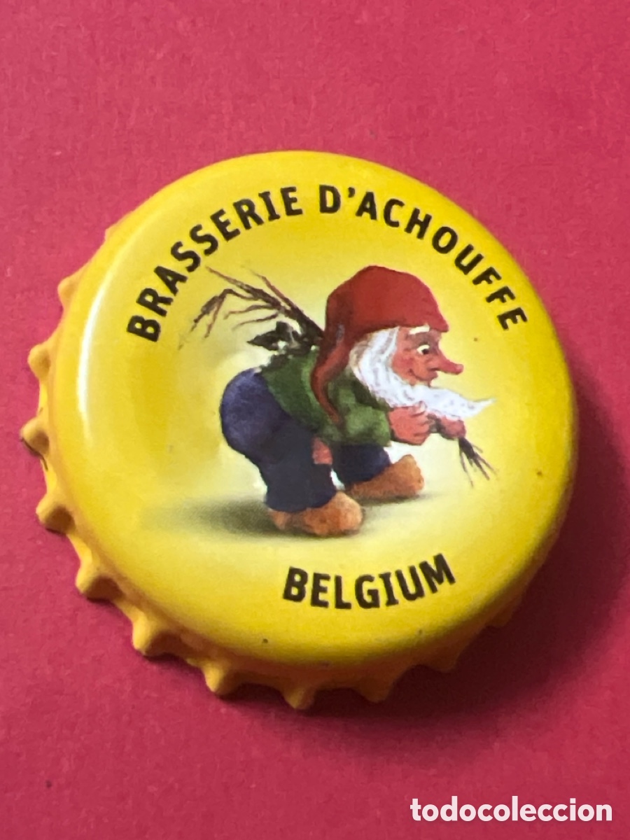 Coleccionismo de cervezas: J62. CHAP&Oacute;N CERVEZA - Brasserie D'Achouffe Belgium Blonde
