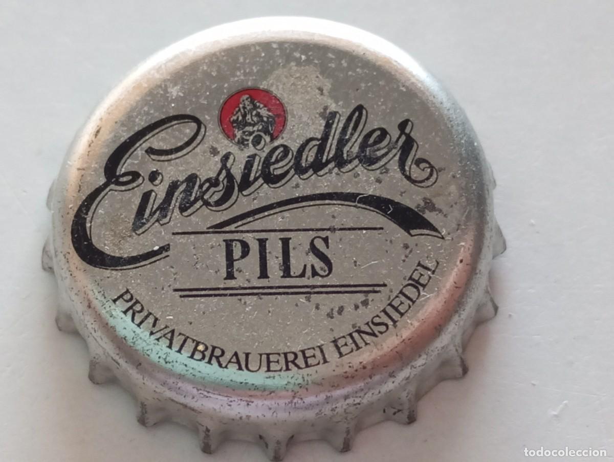 Coleccionismo de cervezas: Chapa tap&oacute;n corona de la cerveza alemana EINSIEDLER PILS