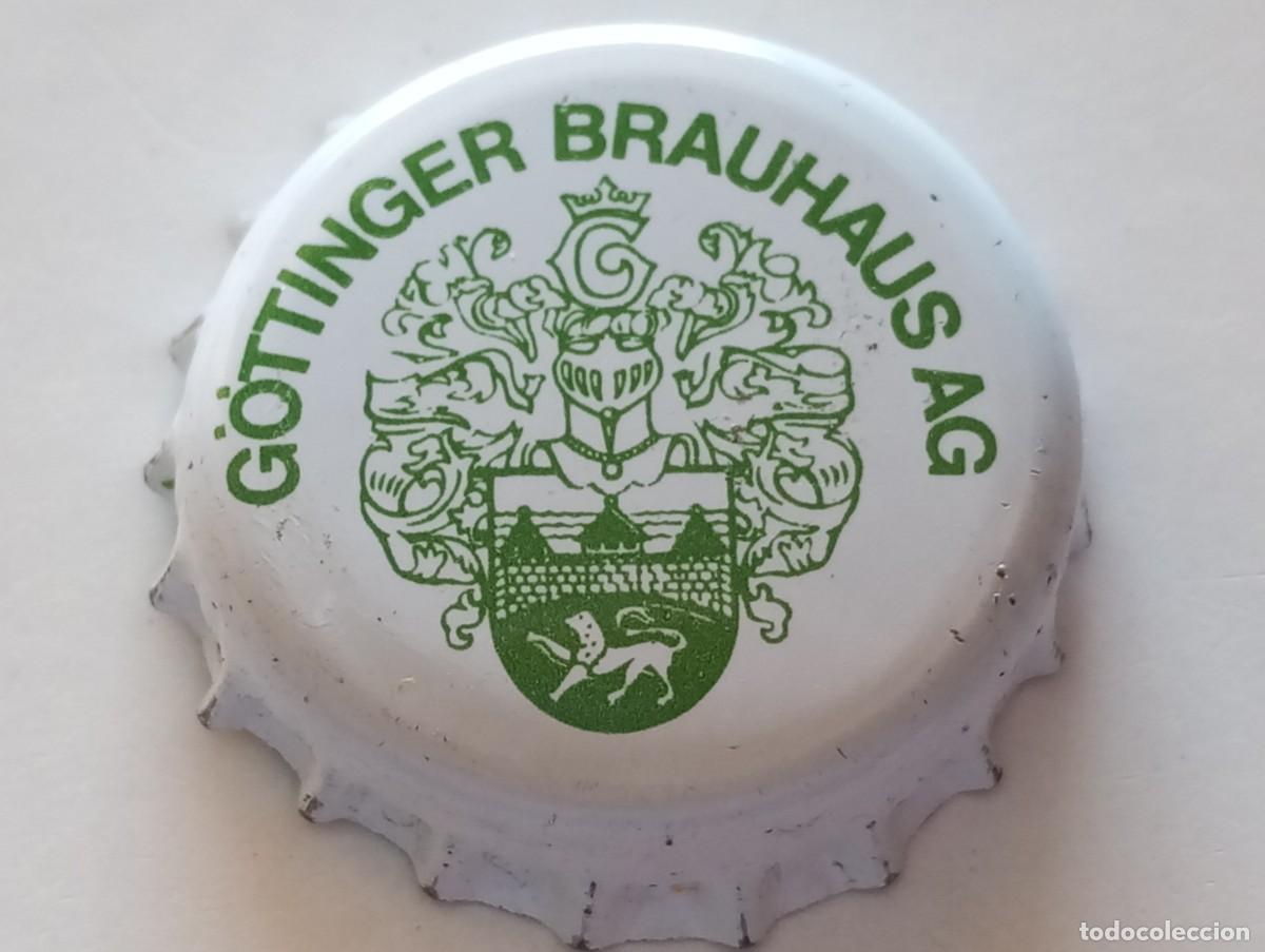 Coleccionismo de cervezas: Chapa tap&oacute;n corona de la cerveza alemana GOTTINGER BRAUHAUS AG