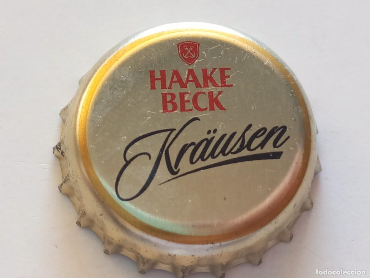 Coleccionismo de cervezas: Chapa tap&oacute;n corona de la cerveza alemana HAAKE BECK KR&Auml;USEN