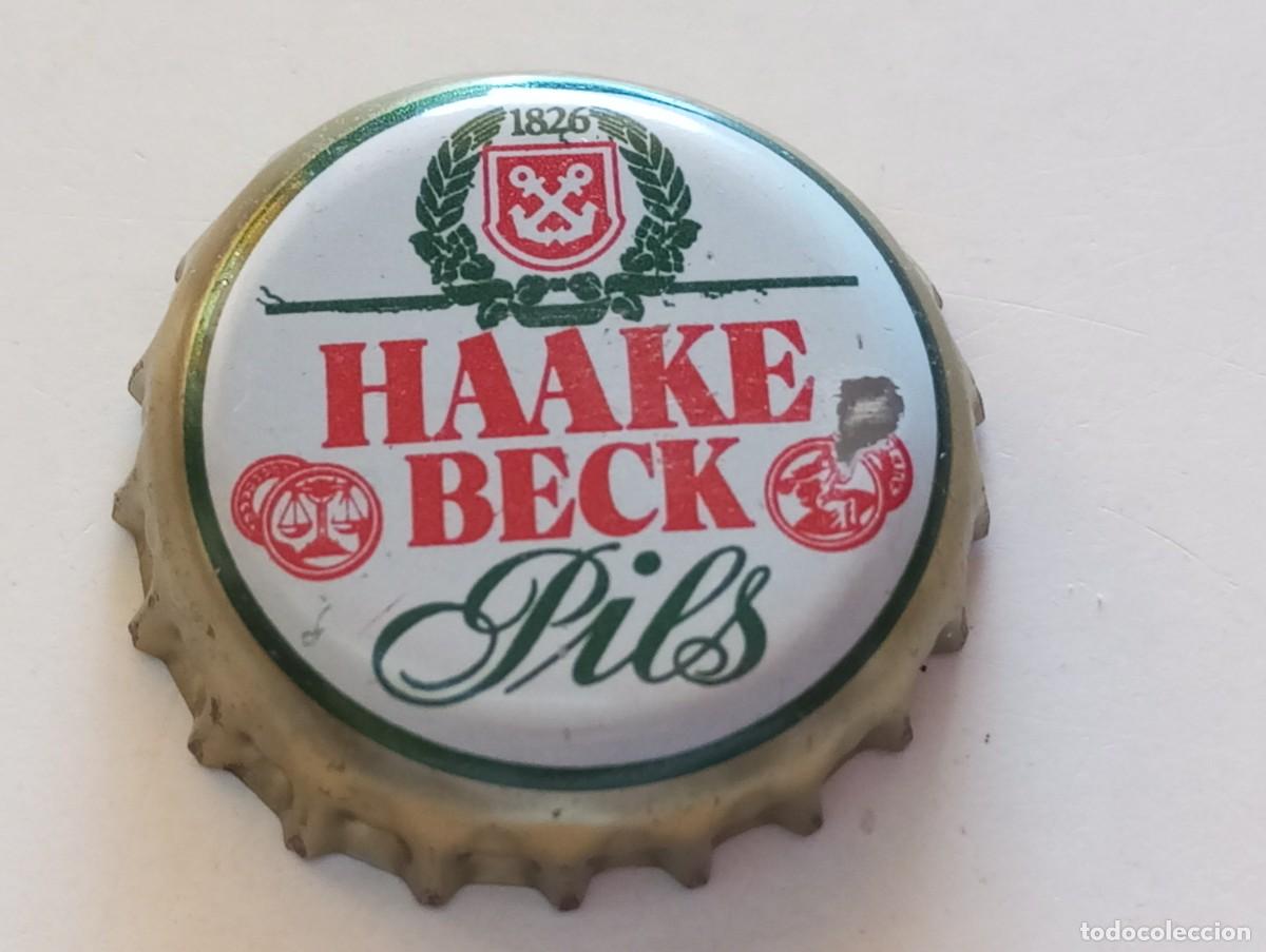 Coleccionismo de cervezas: Chapa tap&oacute;n corona de la cerveza alemana HAAKE BECK PILS 1826