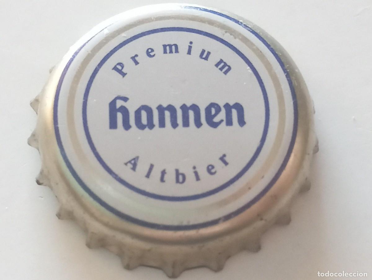 Coleccionismo de cervezas: Chapa tap&oacute;n corona de la cerveza alemana HANNEN ALT PREMIUM ALTBIER