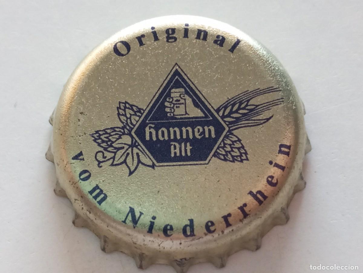 Coleccionismo de cervezas: Chapa tap&oacute;n corona de la cerveza alemana HANNEN ALT ORIGINAL VOM NIEDERRHEIN
