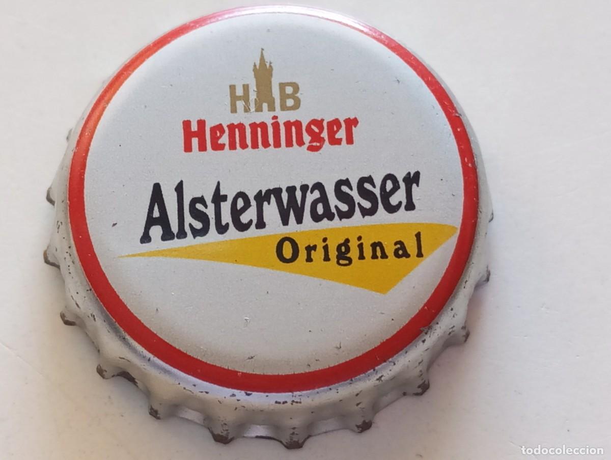 Coleccionismo de cervezas: Chapa tap&oacute;n corona de la cerveza alemana HENNINGER ALSTERWASSER ORIGINAL