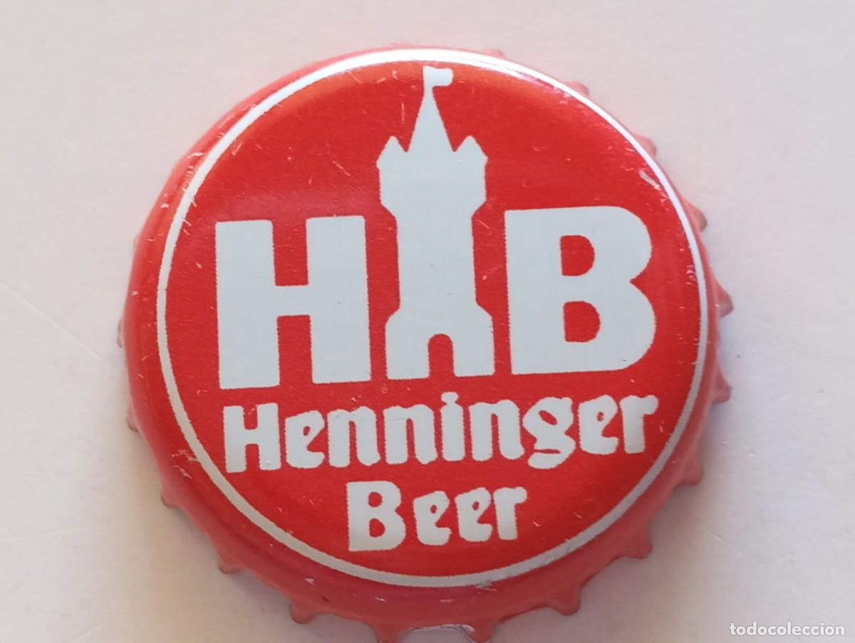 Coleccionismo de cervezas: Chapa tap&oacute;n corona de la cerveza alemana HENNINGER BEER