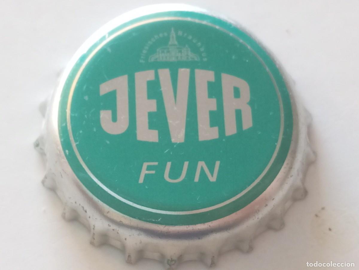 Coleccionismo de cervezas: Chapa tap&oacute;n corona de la cerveza alemana JEVER FUN